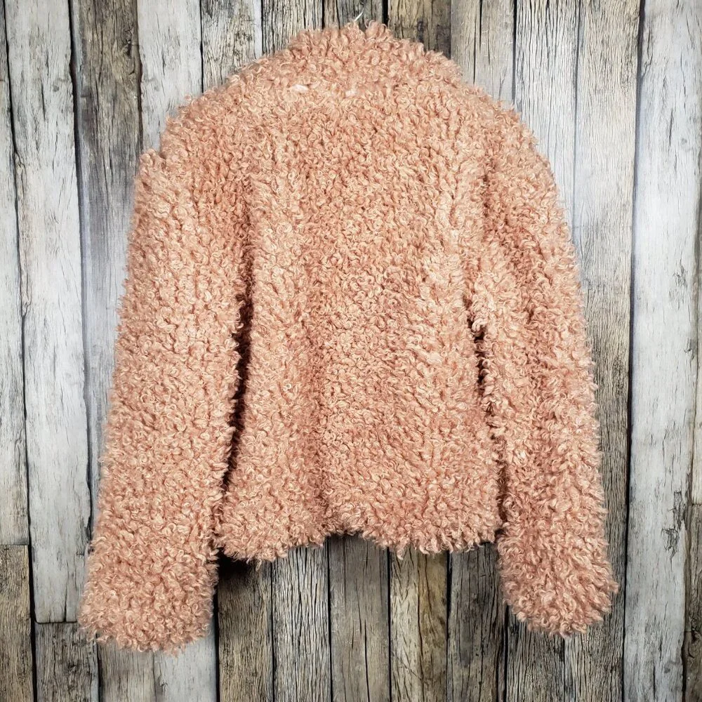NOIZE Kelly Faux Fur Collared Jacket - L
